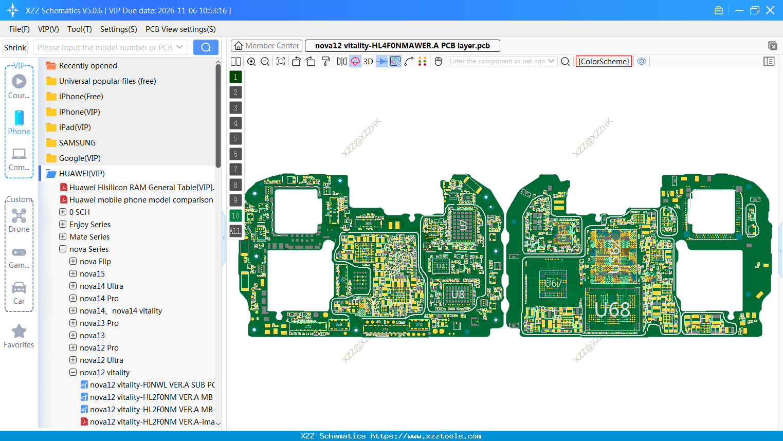 HUAWEI Nova12 Vitality-HL4F0NMAWER.A PCB Layer